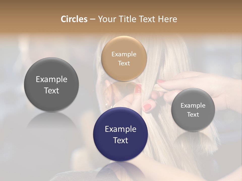 Employee Horizontal Hair PowerPoint Template