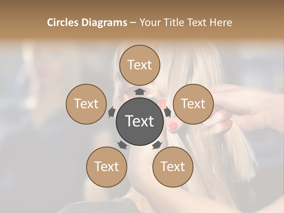 Employee Horizontal Hair PowerPoint Template