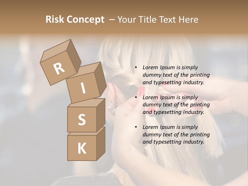 Employee Horizontal Hair PowerPoint Template