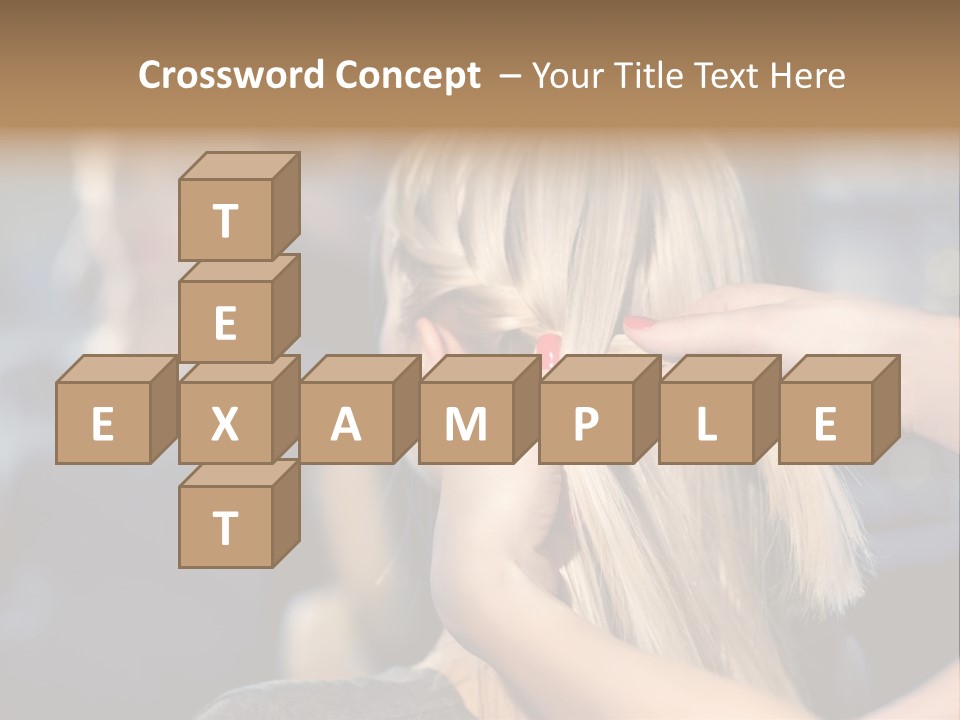Employee Horizontal Hair PowerPoint Template
