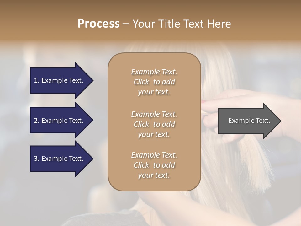 Employee Horizontal Hair PowerPoint Template