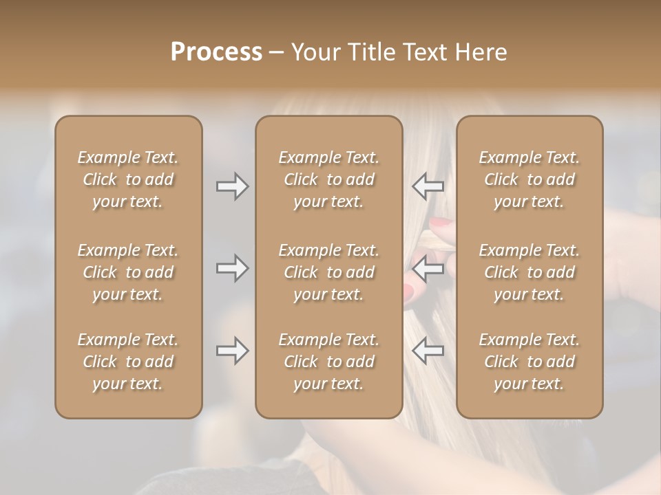 Employee Horizontal Hair PowerPoint Template