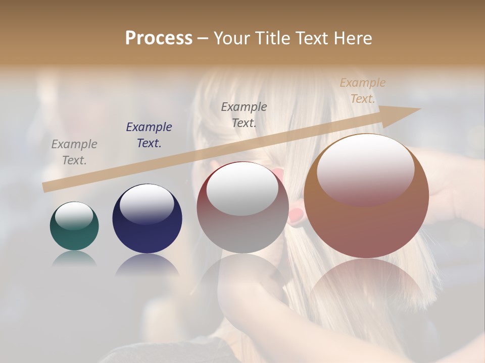 Employee Horizontal Hair PowerPoint Template