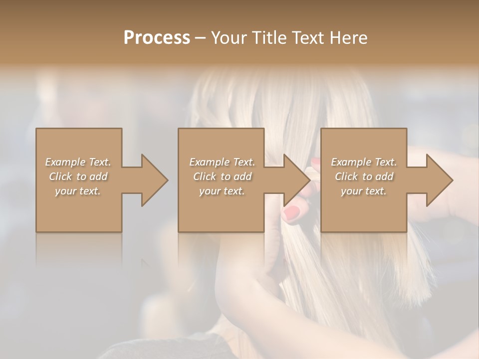 Employee Horizontal Hair PowerPoint Template