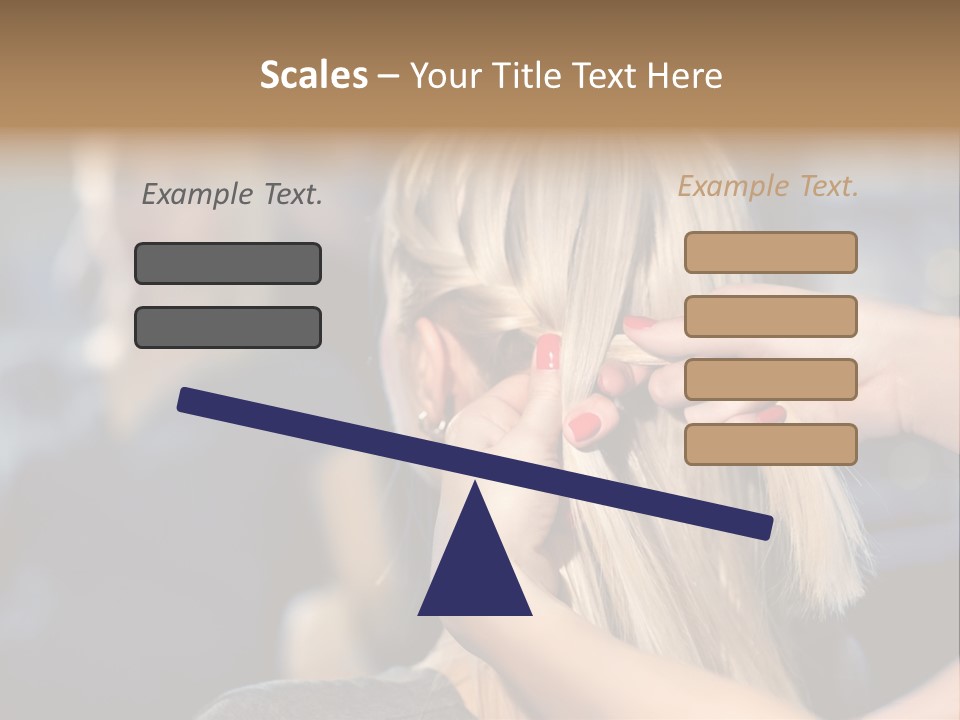 Employee Horizontal Hair PowerPoint Template