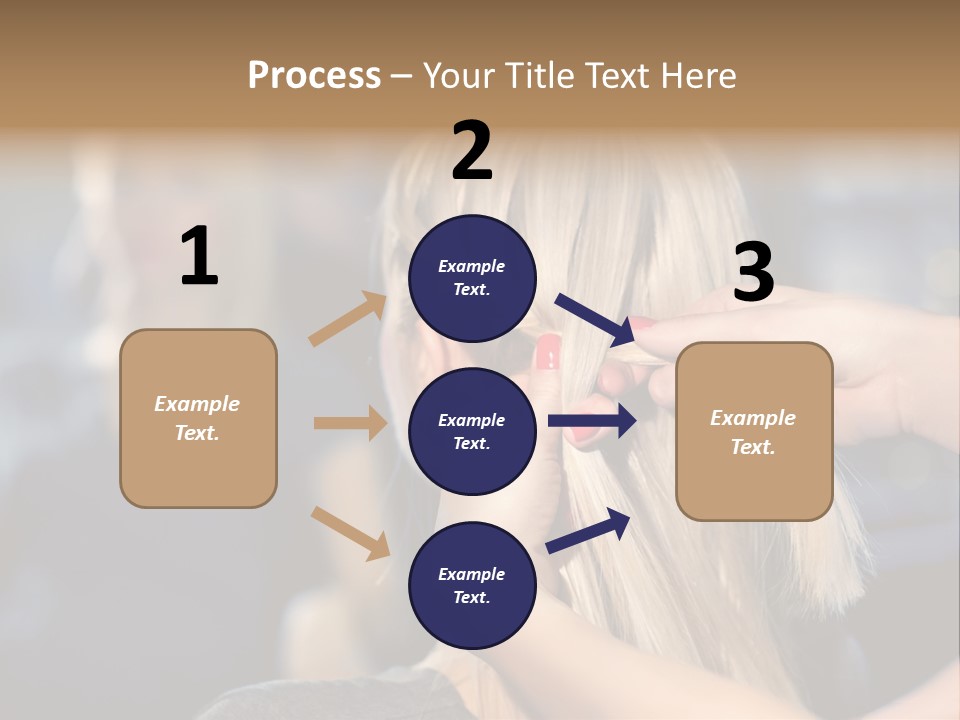 Employee Horizontal Hair PowerPoint Template