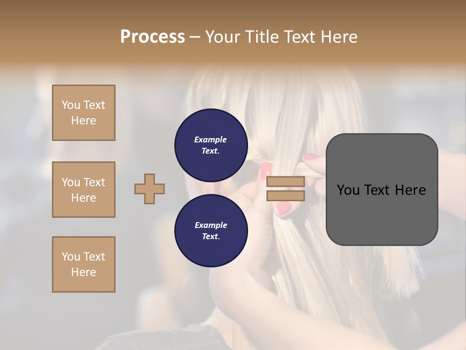 Employee Horizontal Hair PowerPoint Template