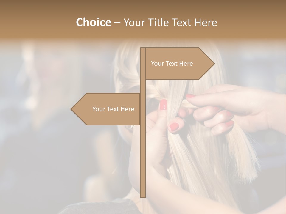 Employee Horizontal Hair PowerPoint Template