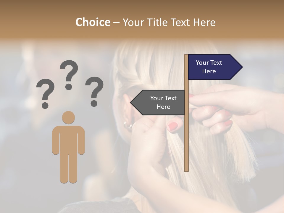 Employee Horizontal Hair PowerPoint Template