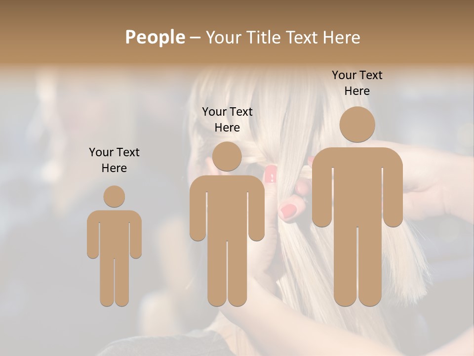 Employee Horizontal Hair PowerPoint Template