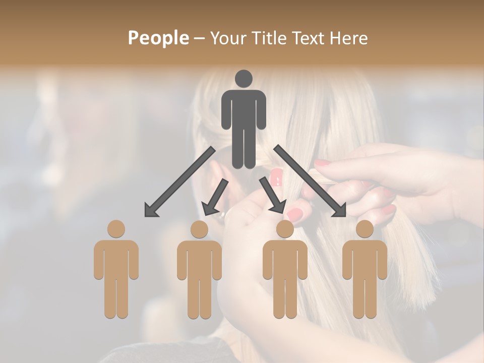 Employee Horizontal Hair PowerPoint Template