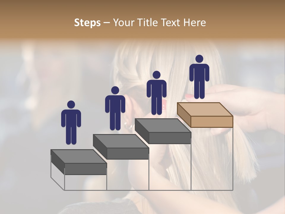 Employee Horizontal Hair PowerPoint Template