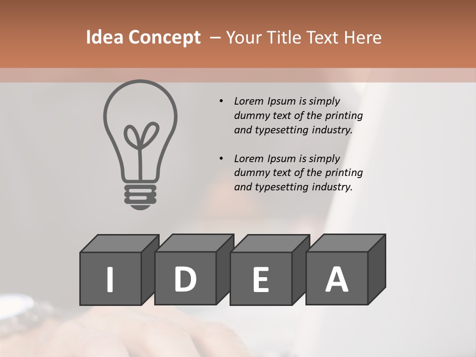 Bright Object Green PowerPoint Template