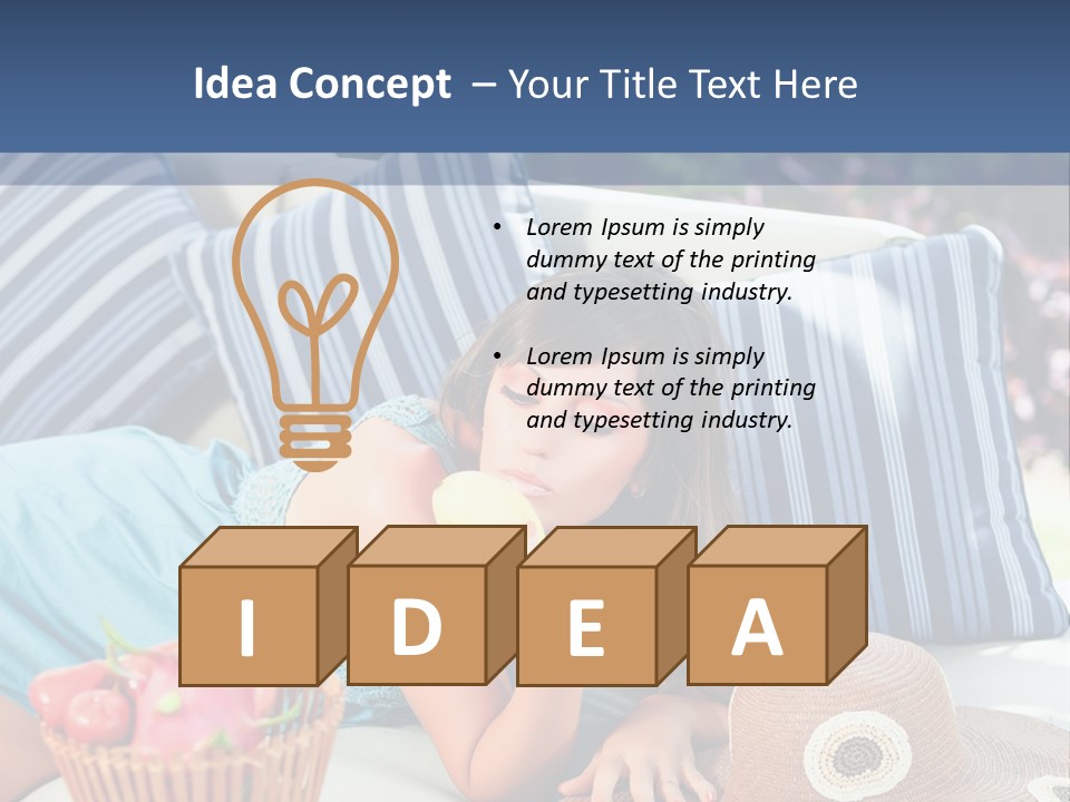 Spoon Olive Plant PowerPoint Template