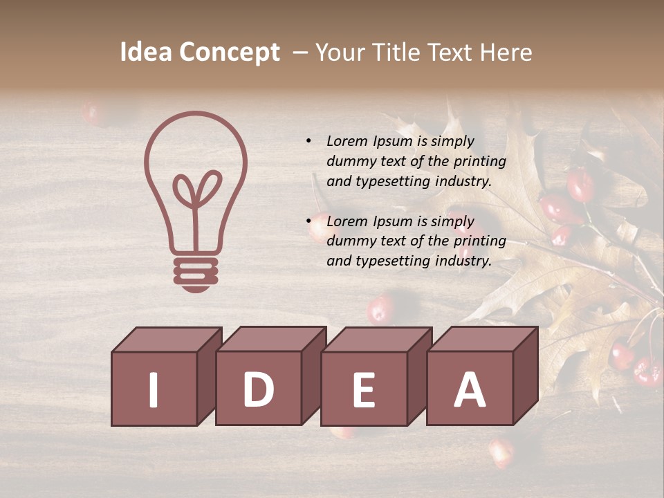 Object Bottle Yellow PowerPoint Template