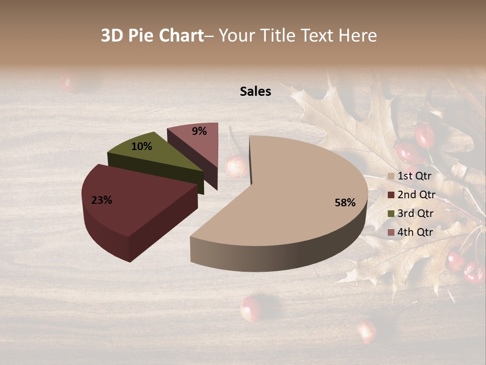 Object Bottle Yellow PowerPoint Template