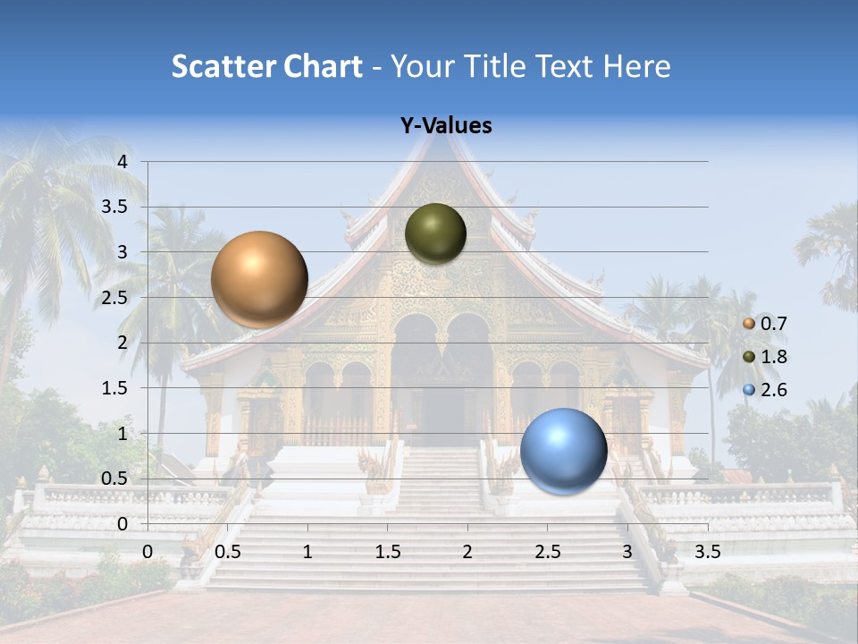 A Large Building With Steps Leading Up To It PowerPoint Template