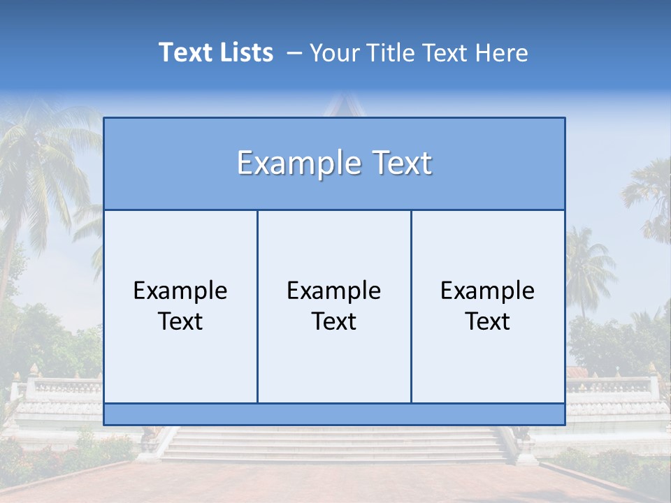 A Large Building With Steps Leading Up To It PowerPoint Template