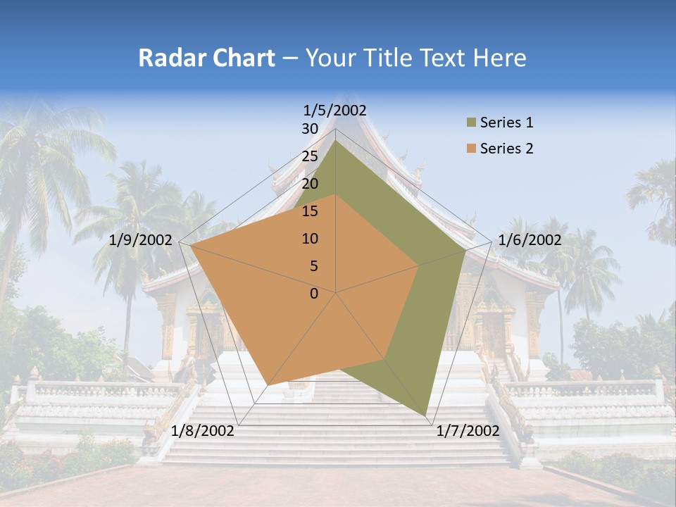 A Large Building With Steps Leading Up To It PowerPoint Template