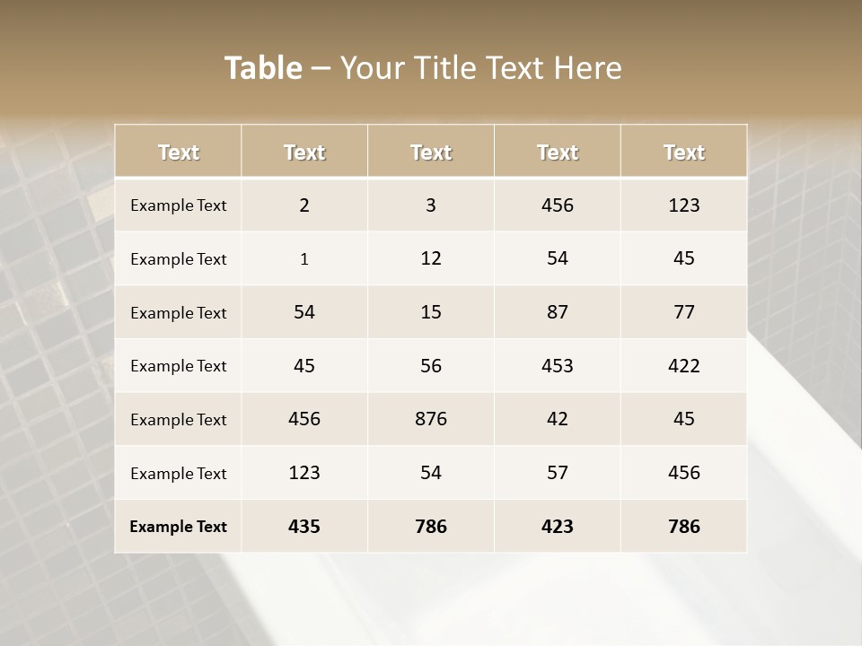 Nature Tasty Setting PowerPoint Template