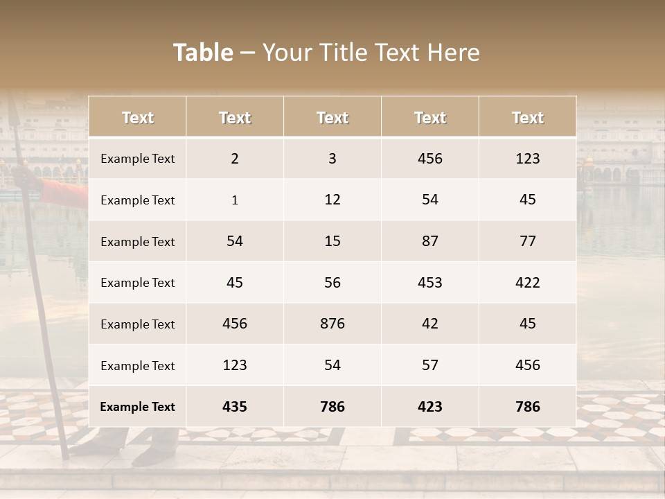 Nature Tasty Setting PowerPoint Template