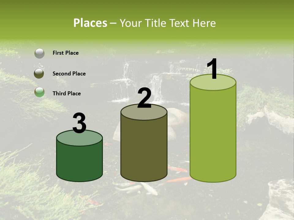 Horizontal Leaf Drop PowerPoint Template