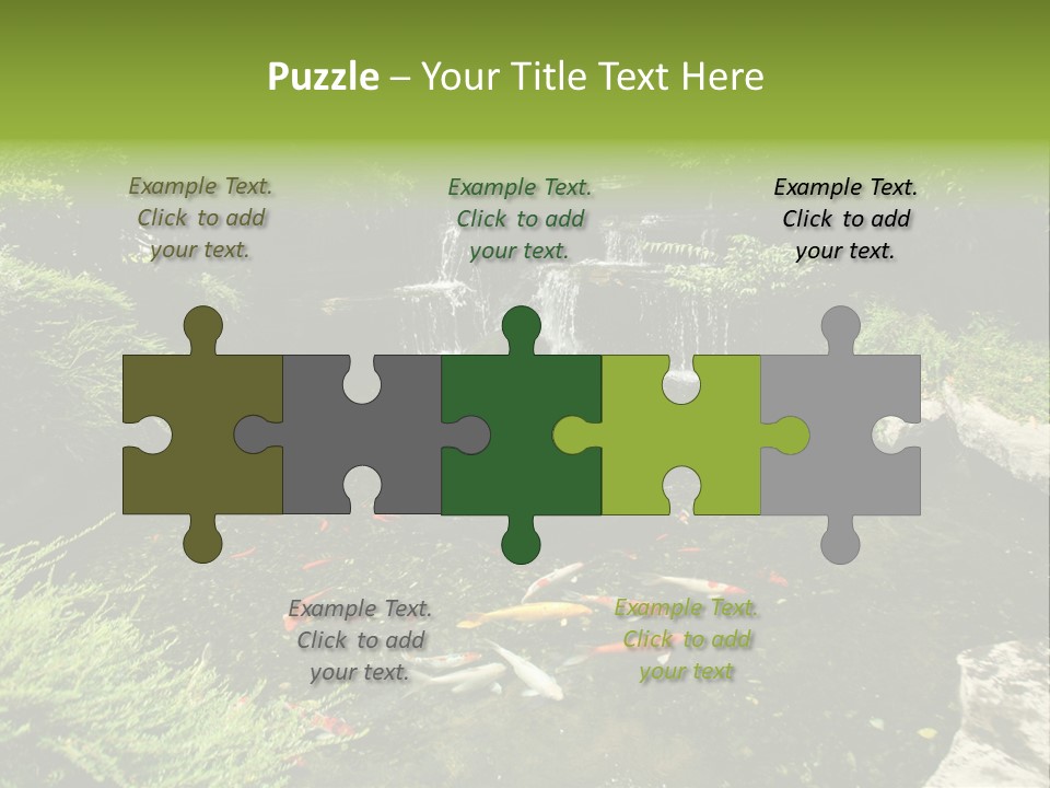 Horizontal Leaf Drop PowerPoint Template