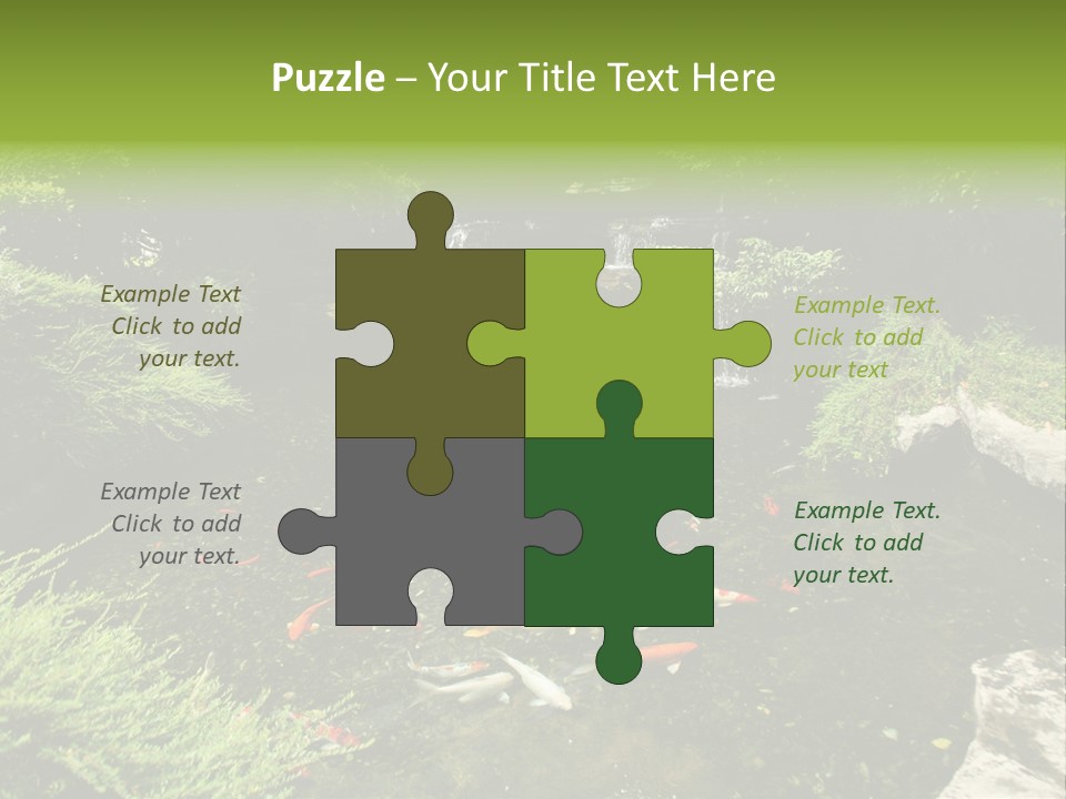 Horizontal Leaf Drop PowerPoint Template