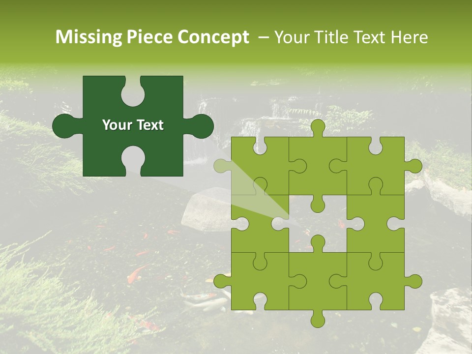 Horizontal Leaf Drop PowerPoint Template