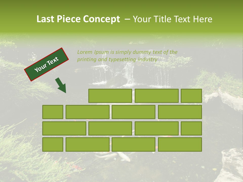 Horizontal Leaf Drop PowerPoint Template
