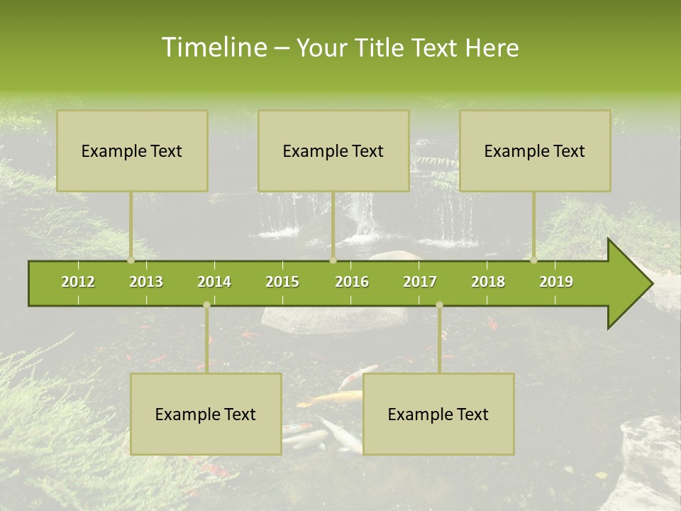 Horizontal Leaf Drop PowerPoint Template