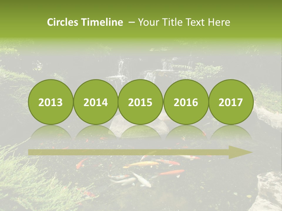 Horizontal Leaf Drop PowerPoint Template