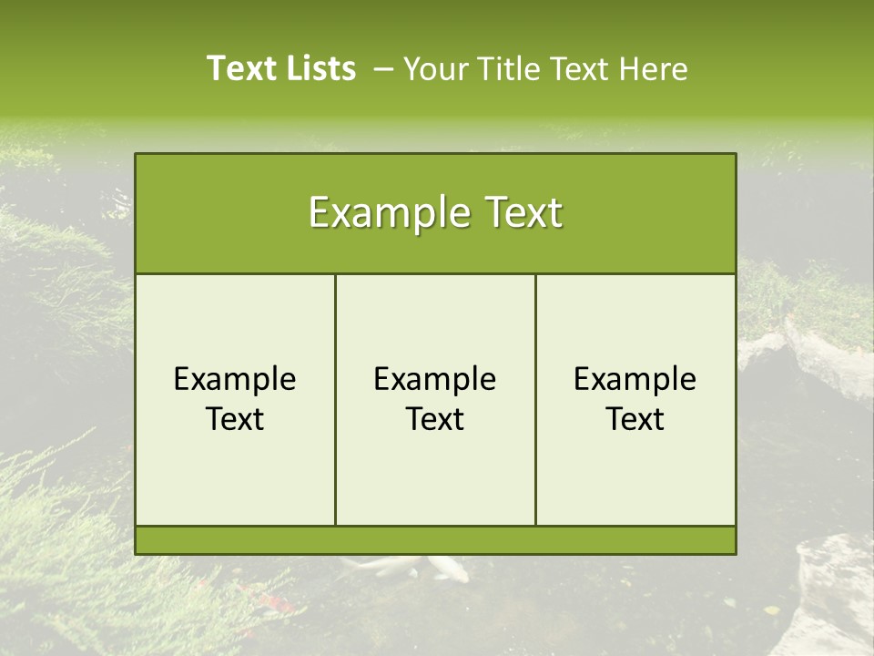 Horizontal Leaf Drop PowerPoint Template
