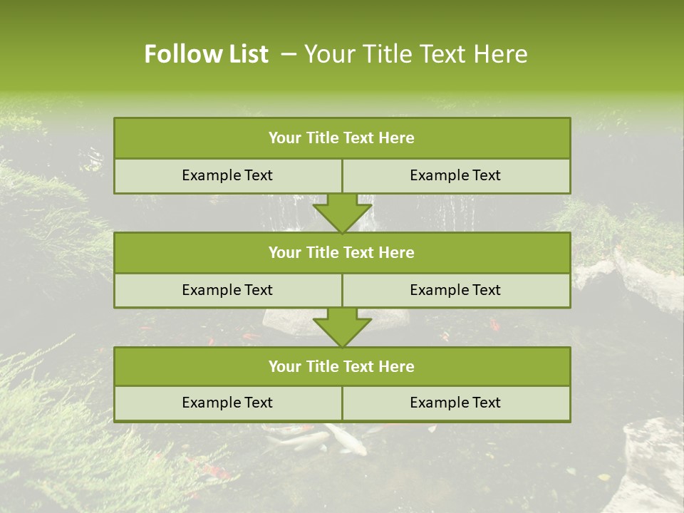 Horizontal Leaf Drop PowerPoint Template