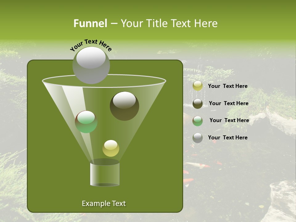 Horizontal Leaf Drop PowerPoint Template