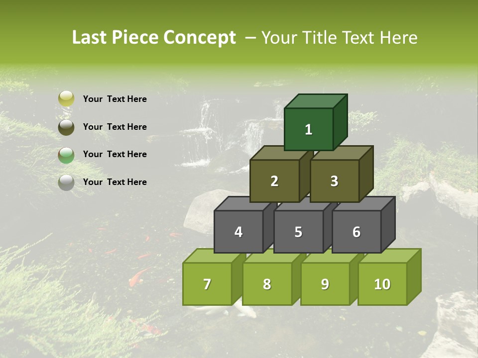 Horizontal Leaf Drop PowerPoint Template