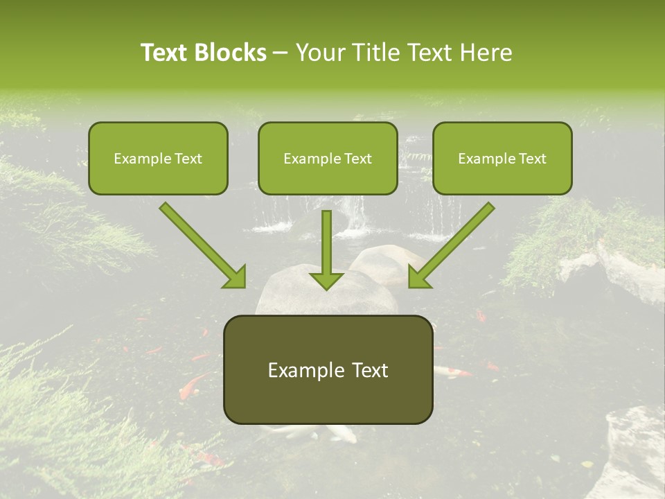 Horizontal Leaf Drop PowerPoint Template