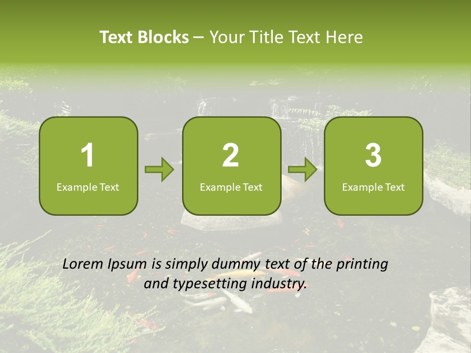 Horizontal Leaf Drop PowerPoint Template