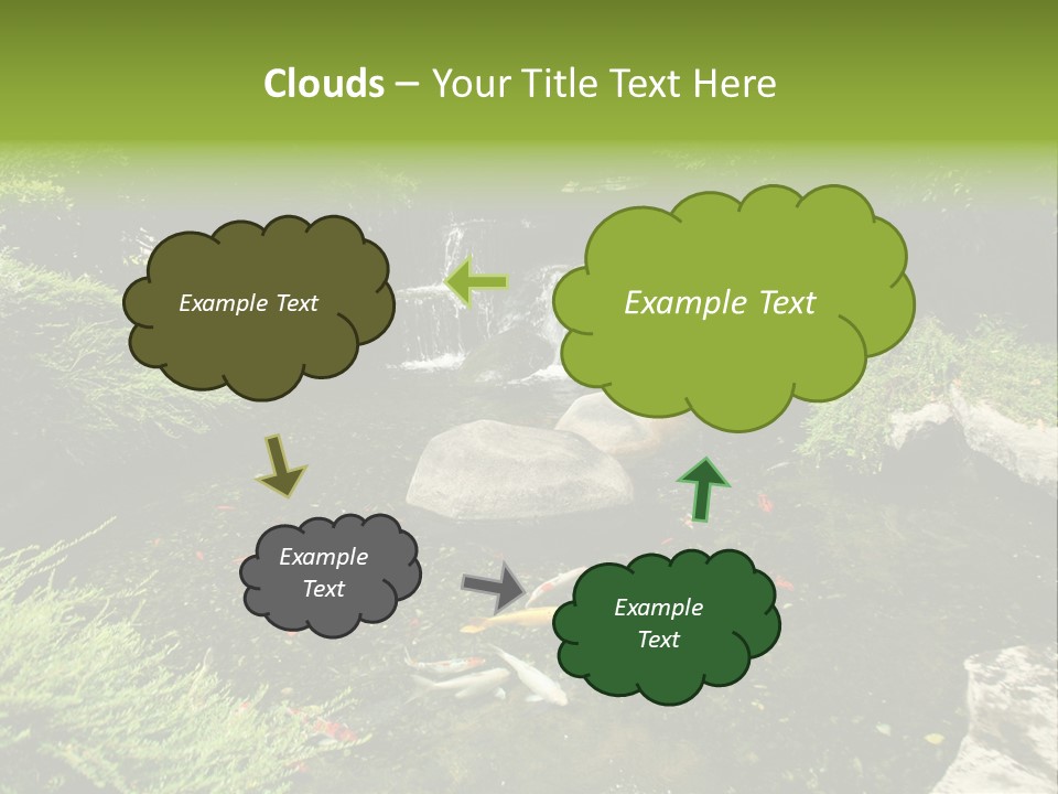 Horizontal Leaf Drop PowerPoint Template