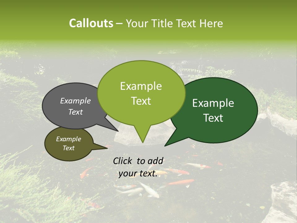 Horizontal Leaf Drop PowerPoint Template