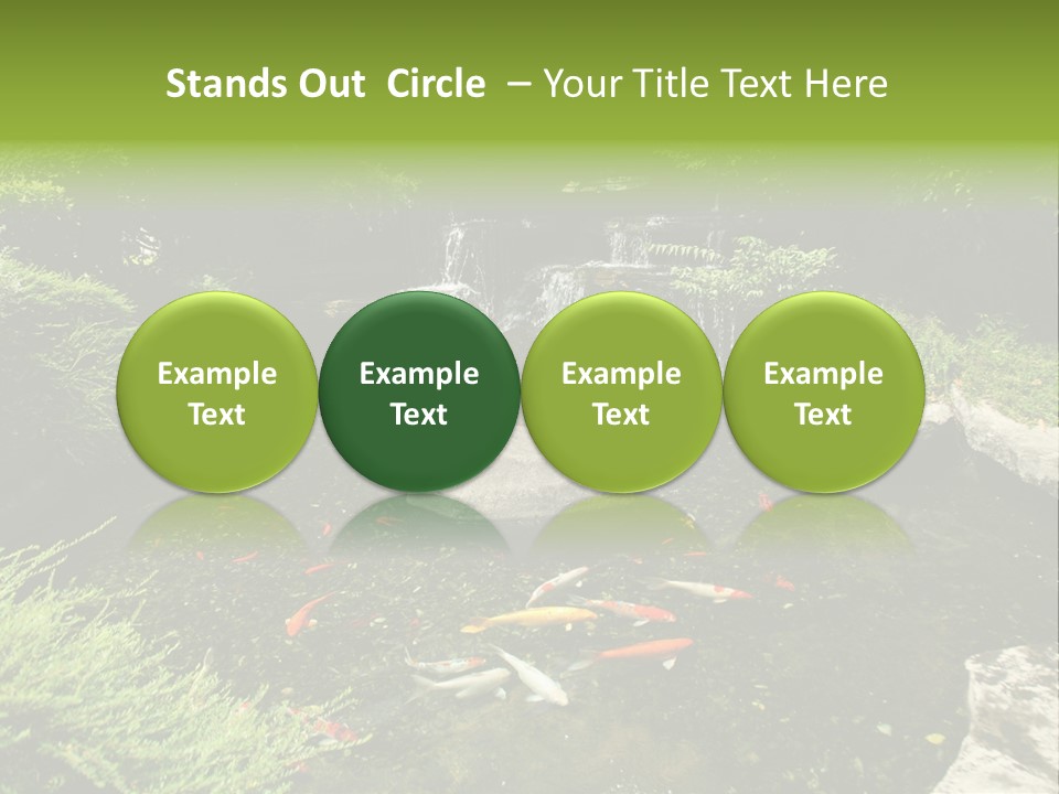 Horizontal Leaf Drop PowerPoint Template