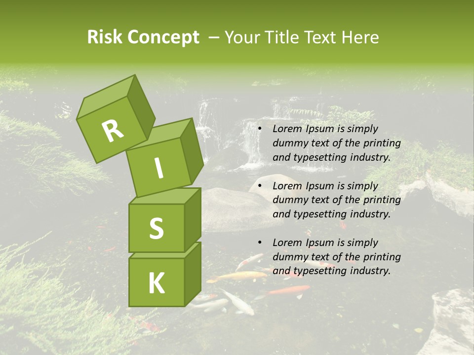 Horizontal Leaf Drop PowerPoint Template