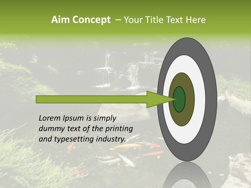 Horizontal Leaf Drop PowerPoint Template