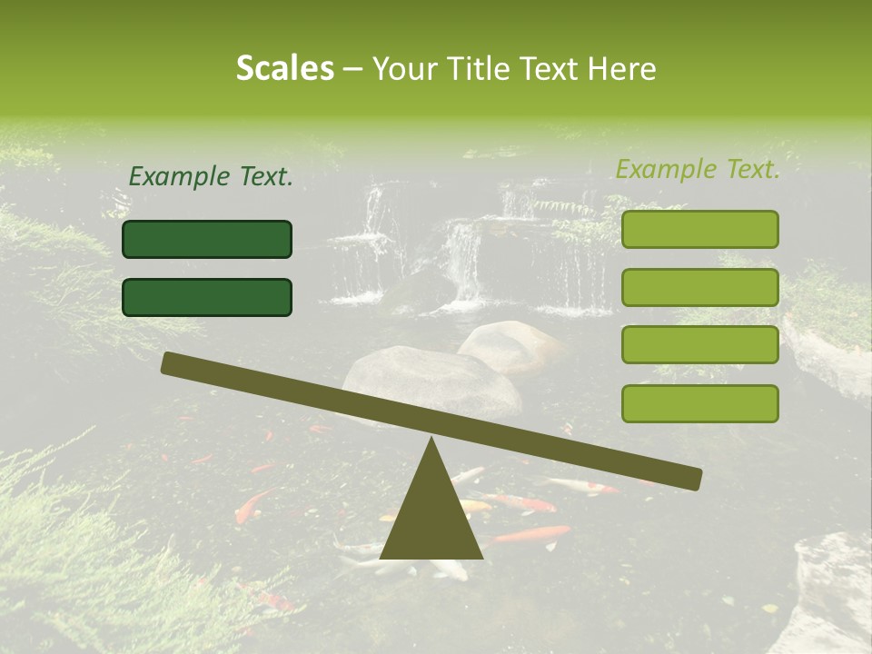 Horizontal Leaf Drop PowerPoint Template