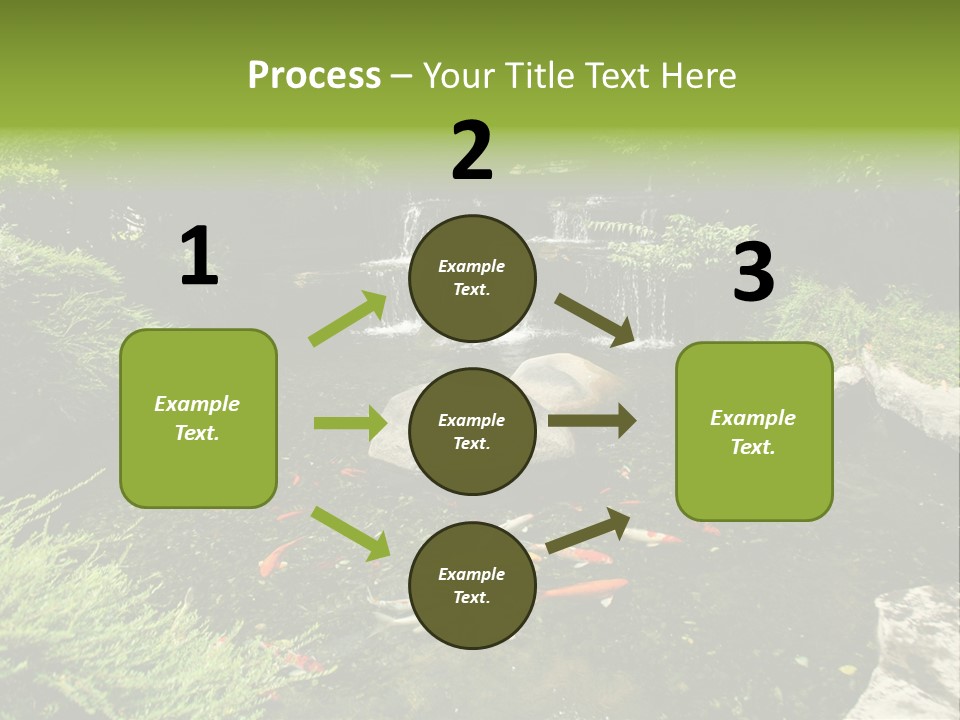 Horizontal Leaf Drop PowerPoint Template