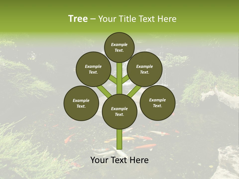 Horizontal Leaf Drop PowerPoint Template