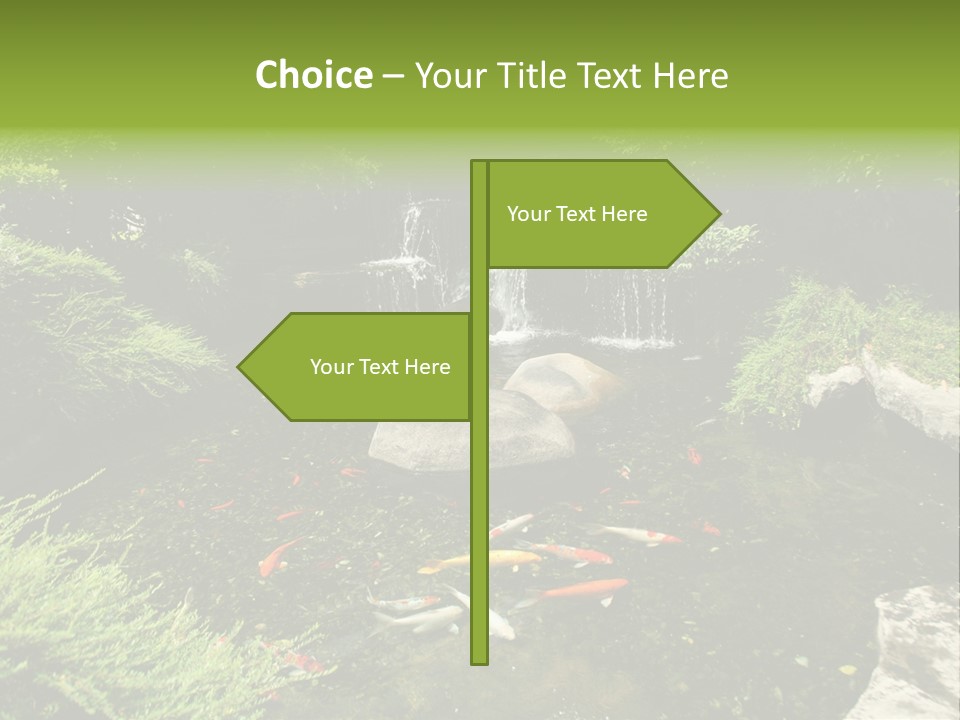 Horizontal Leaf Drop PowerPoint Template