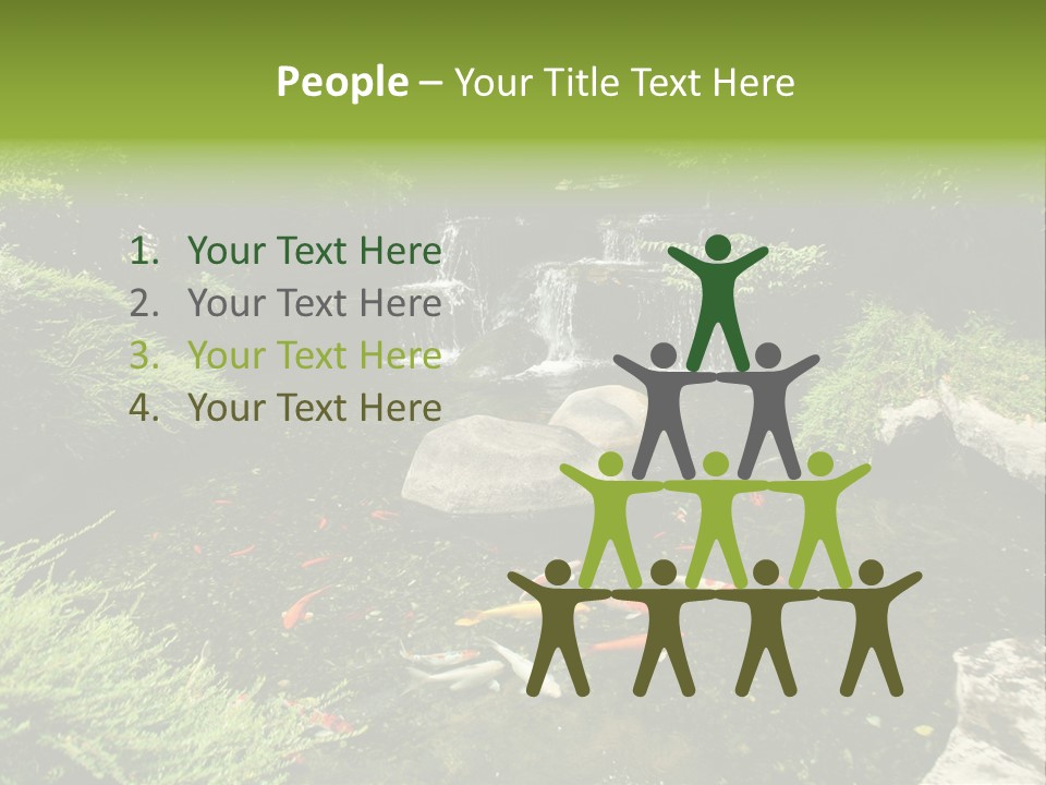 Horizontal Leaf Drop PowerPoint Template