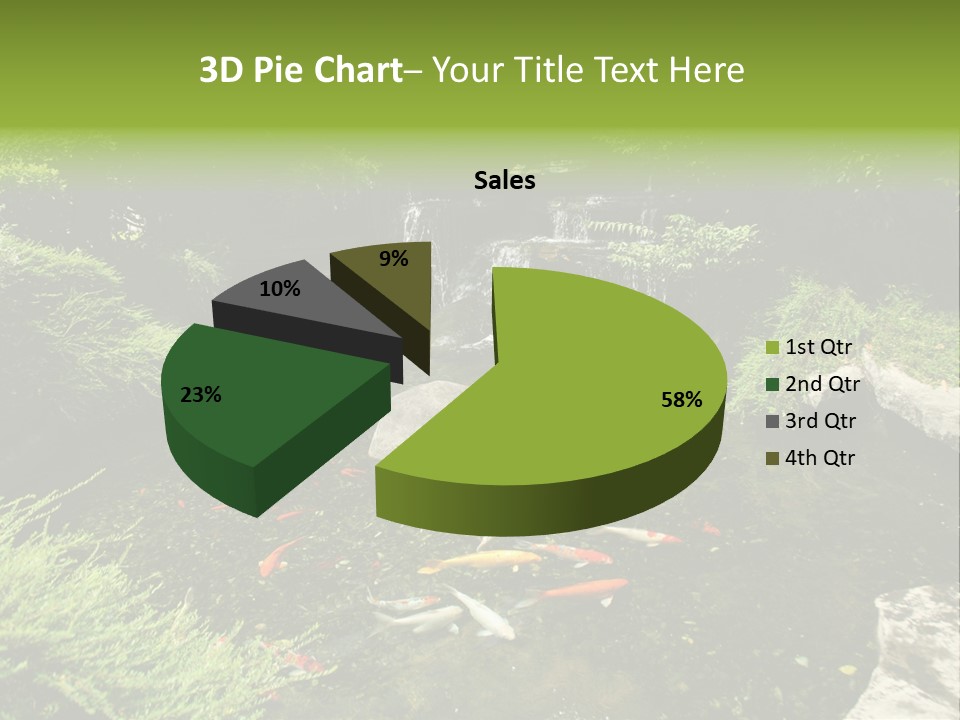 Horizontal Leaf Drop PowerPoint Template