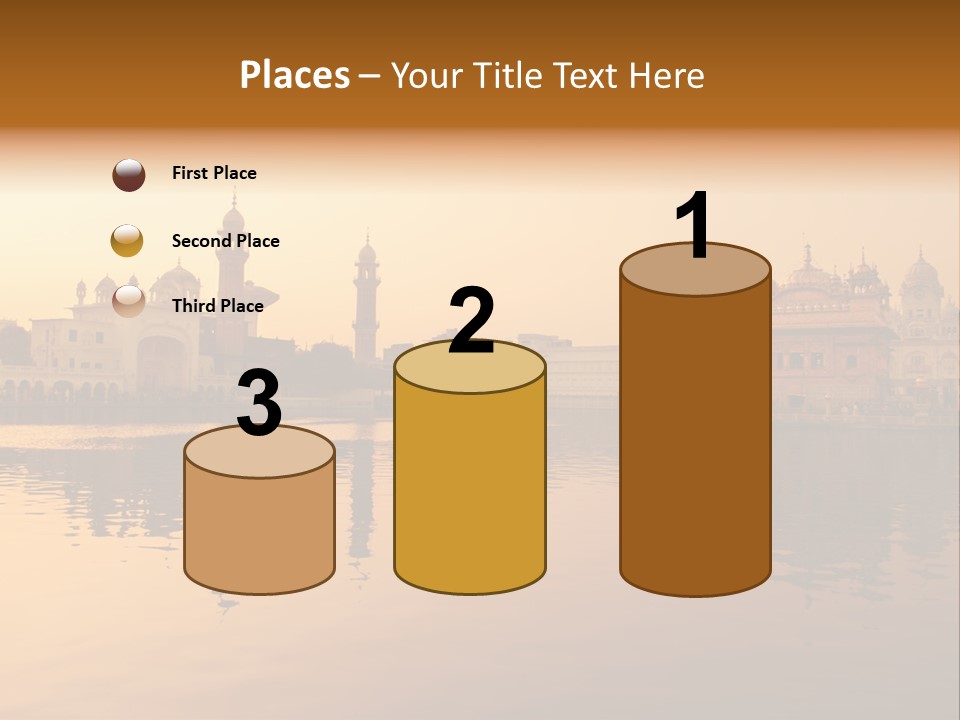 A Large Body Of Water With Buildings In The Background PowerPoint Template